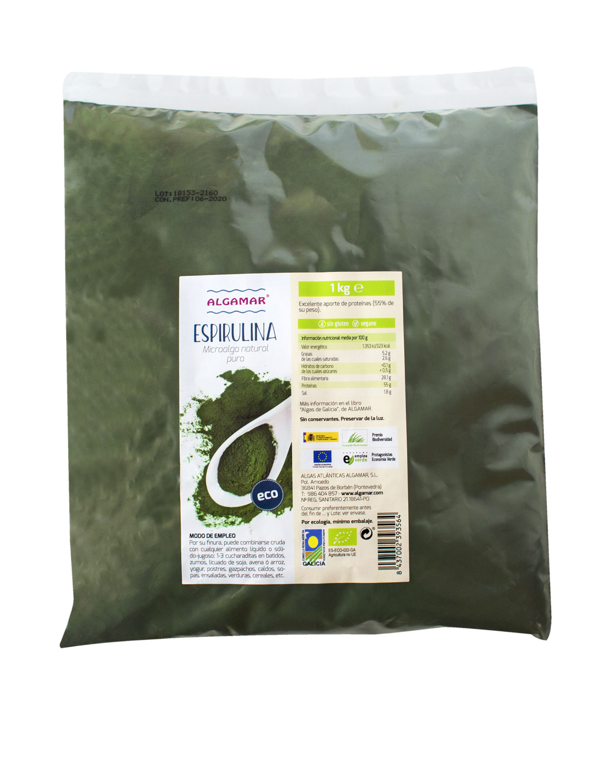 alga espirulina 1 kilo