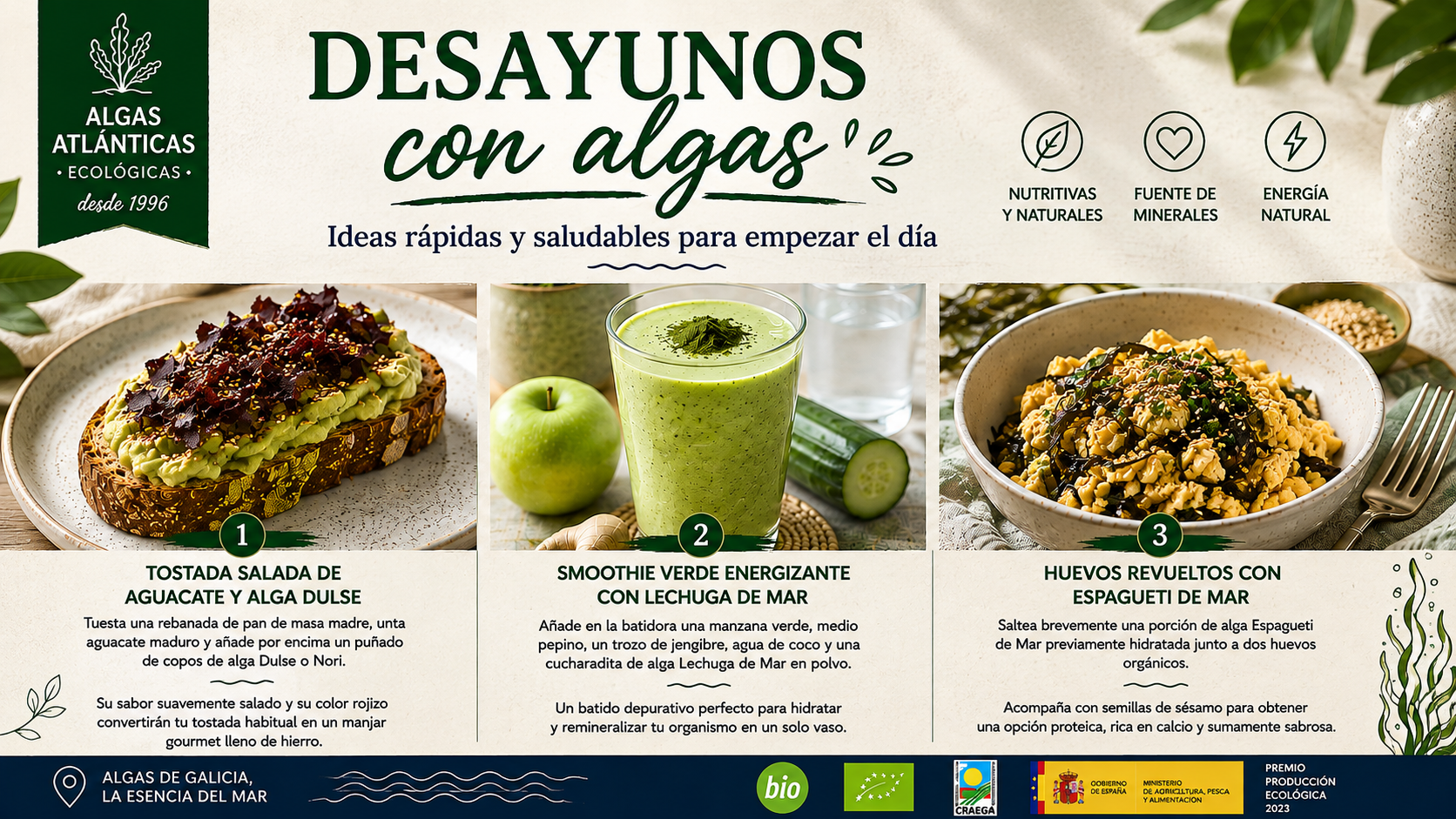 desayuno con algas