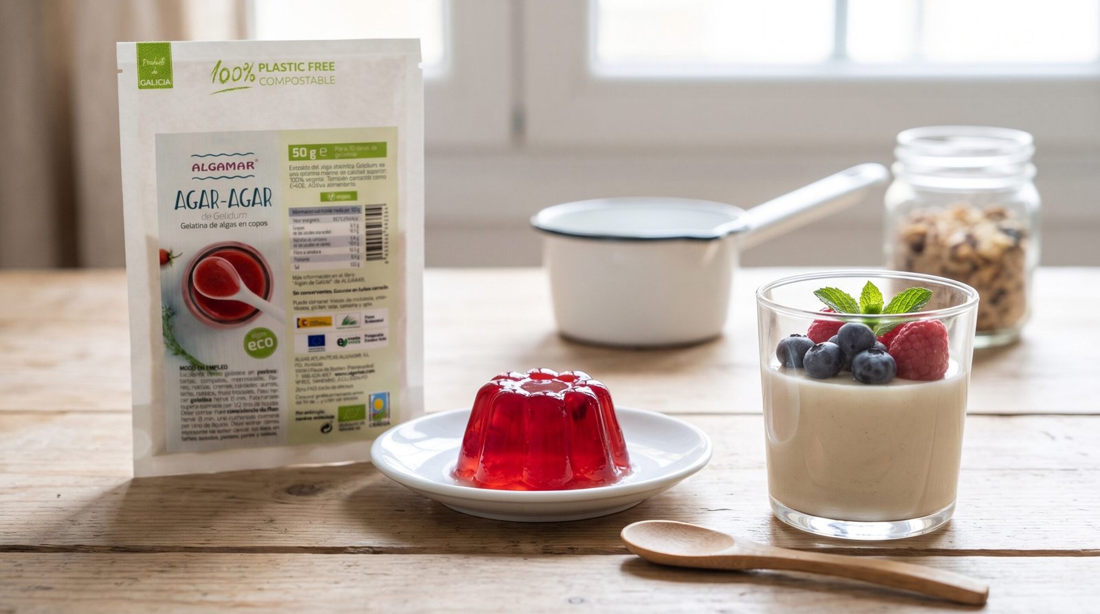 agar agar receta